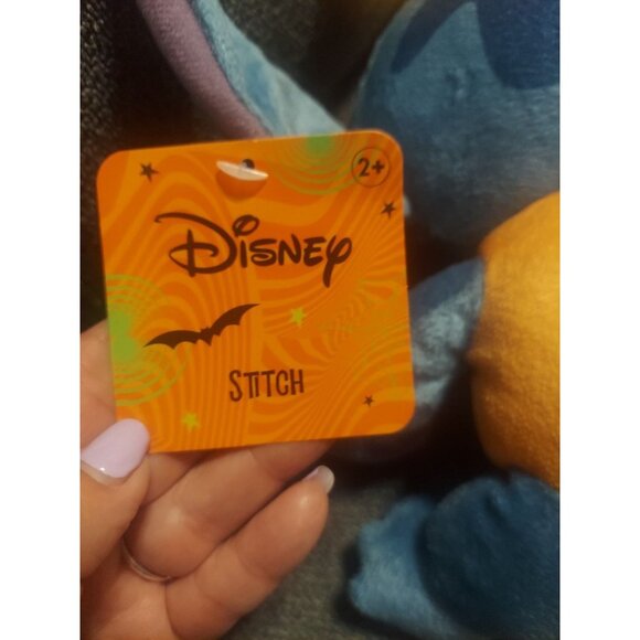 Disney Lilo & Stitch Halloween Jack-O-Lantern Pumpkin 8 Plush NWT Stuffed Animal - Picture 9 of 11